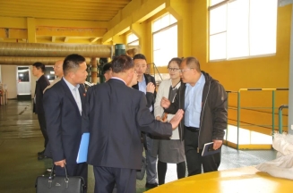 朝鲜水产省代表团到威客电竞集团参观交流